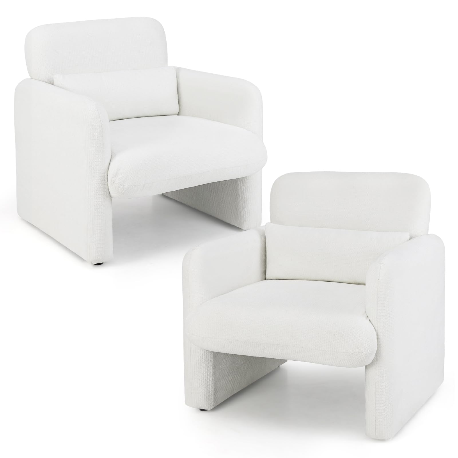 KOMFOTT Chenille Accent Chair