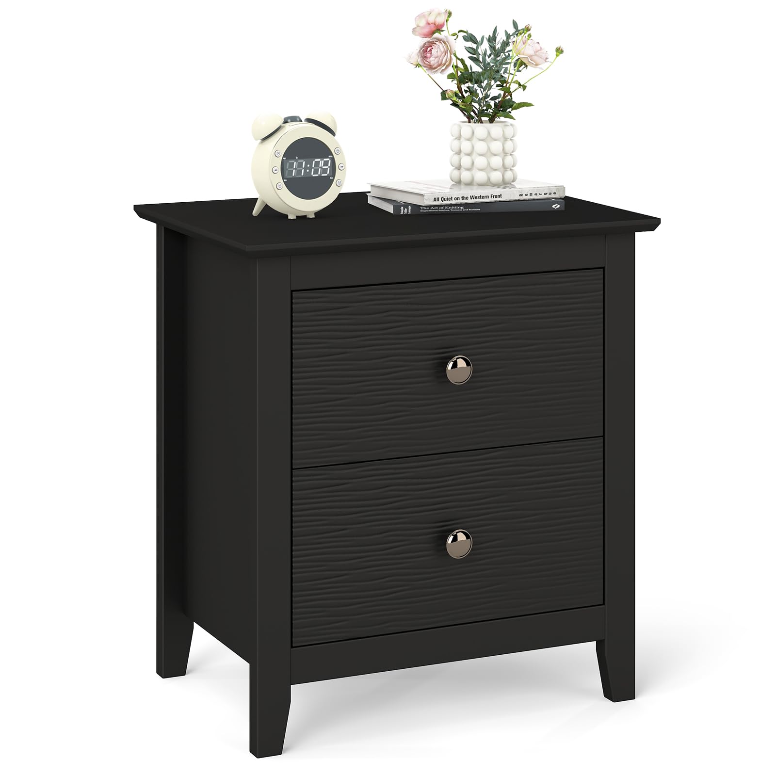KOMFOTT 2 Drawers Nightstand Set of 1/2（20" x 14.5" x 22"）