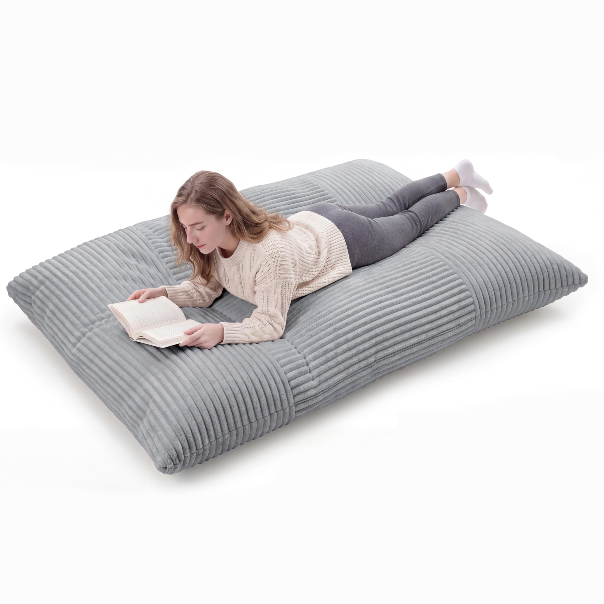 KOMFOTT Convertible Bean Bag Chair & Floor Sofa Bed for Adults