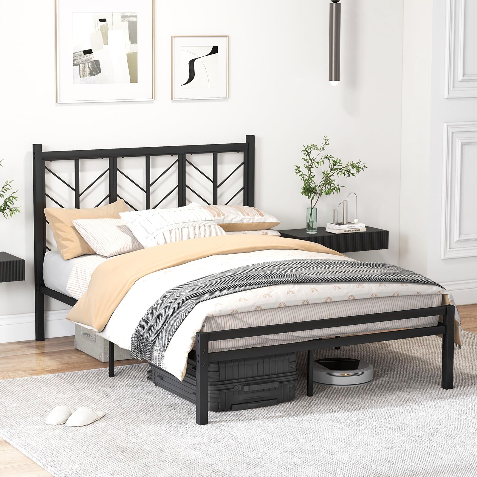 KOMFOTT Metal Platform Bed Frame