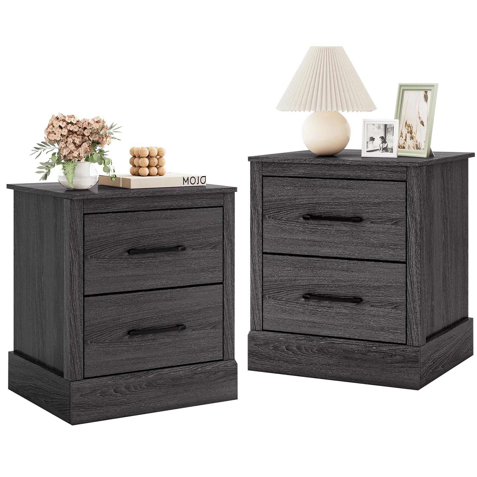 KOMFOTT Farmhouse Nightstand with Drawers(1/2)