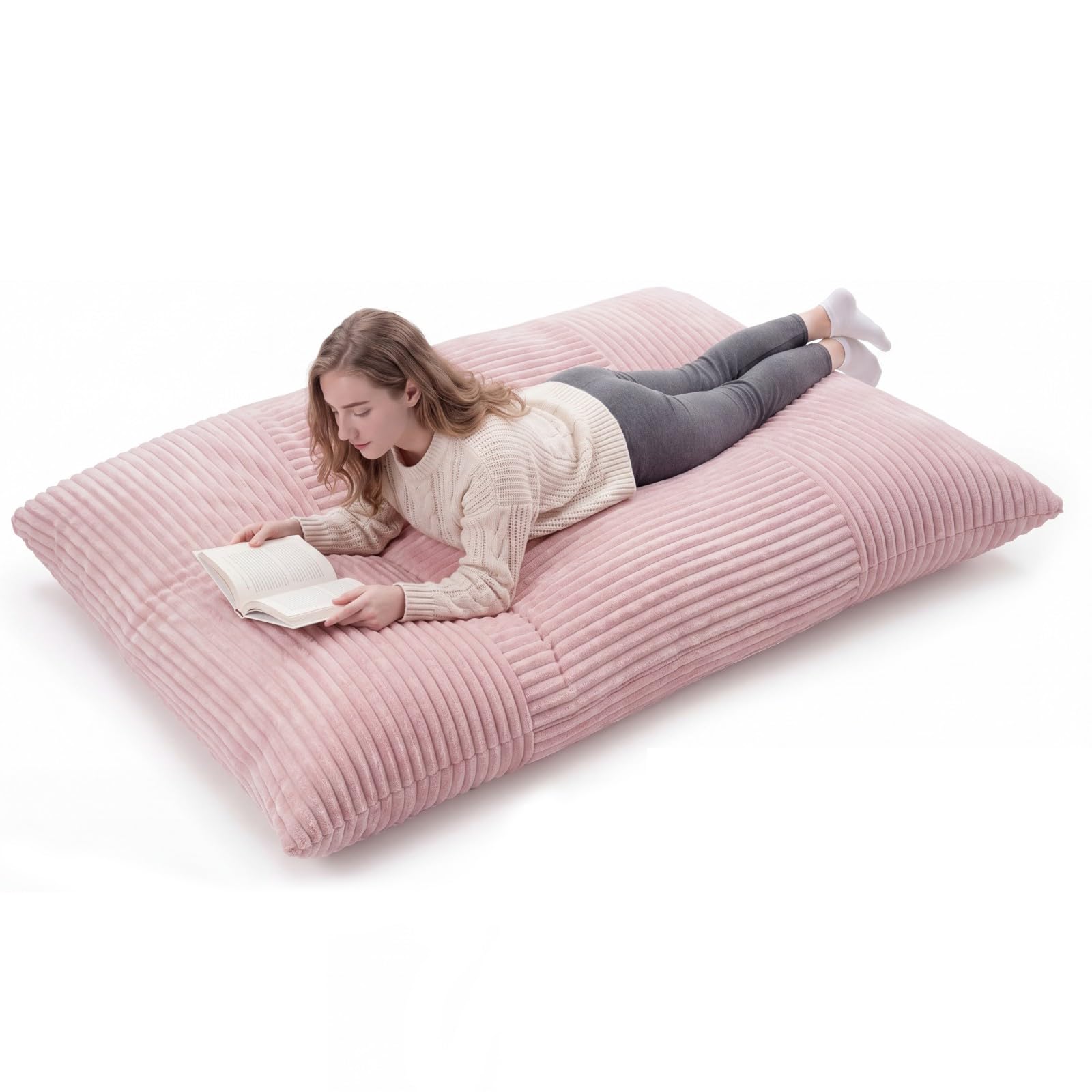 KOMFOTT Convertible Bean Bag Chair & Floor Sofa Bed for Adults