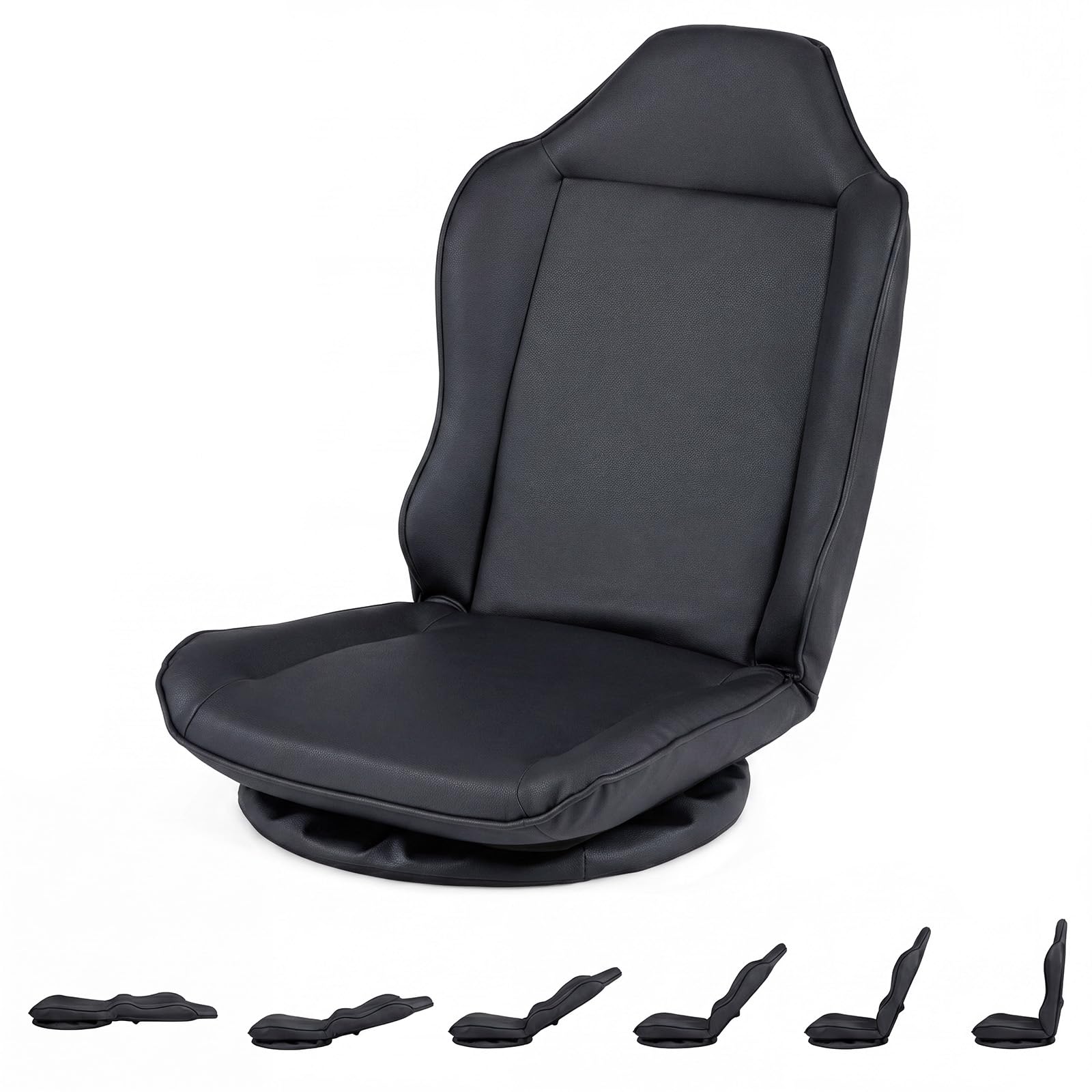 KOMFOTT 360° Swivel Floor Gaming Chair with Adjustable Backrest