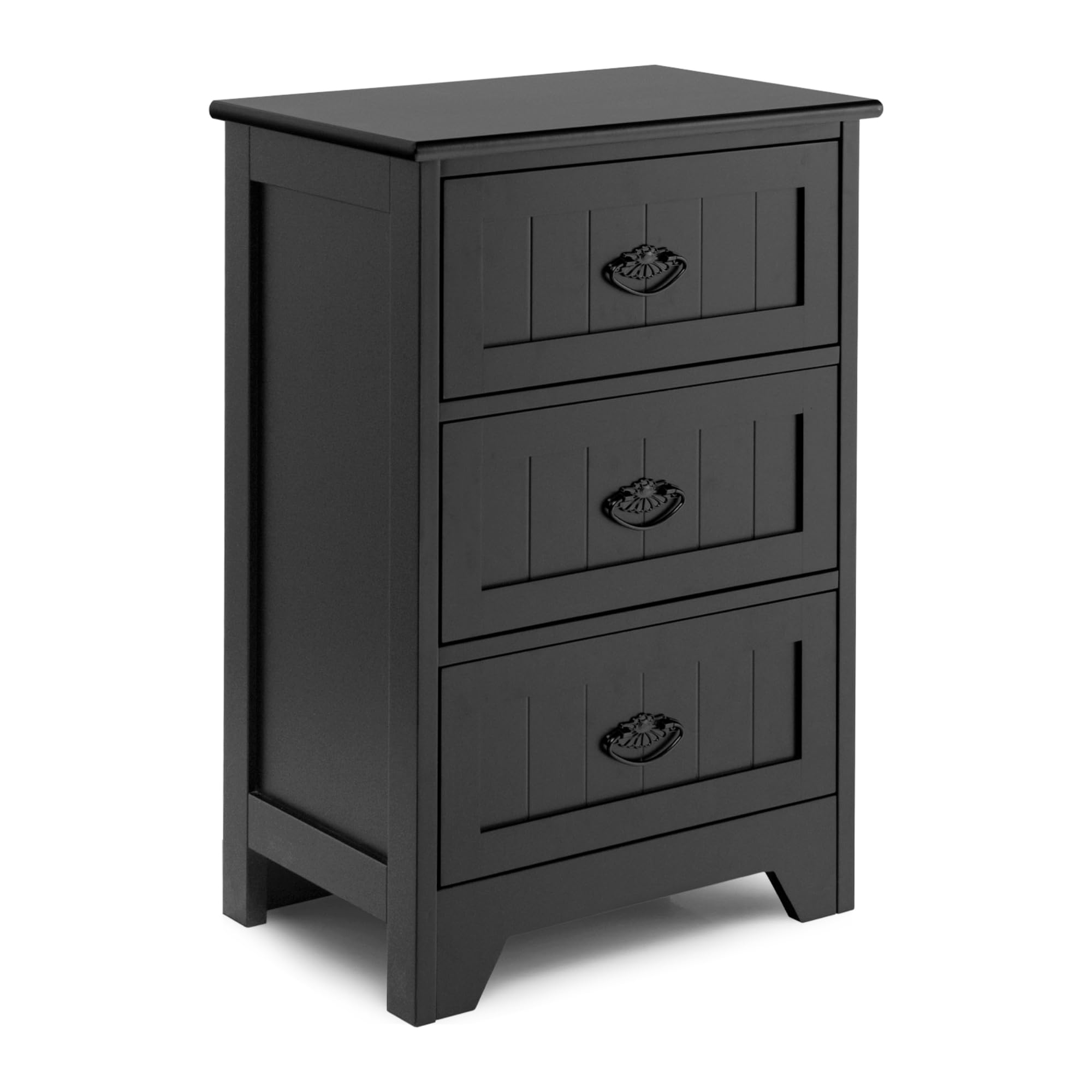 KOMFOTT Farmhouse Nightstand with 3 Storage Drawers（1/2）