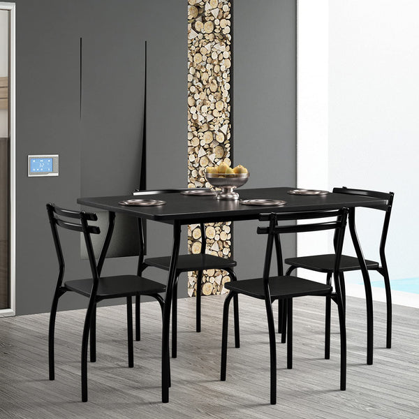 5 Piece Dining Set Table and 4 Chairs Home Kitchen Room Breakfast Furniture