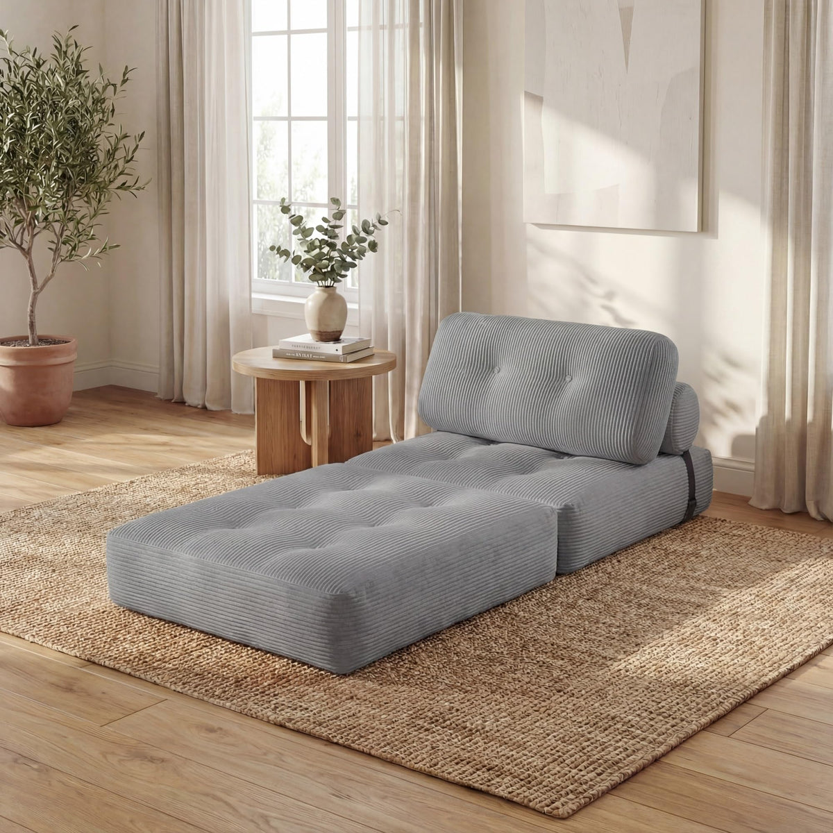 KOMFOTT Convertible Folding Sofa Bed with Pillow