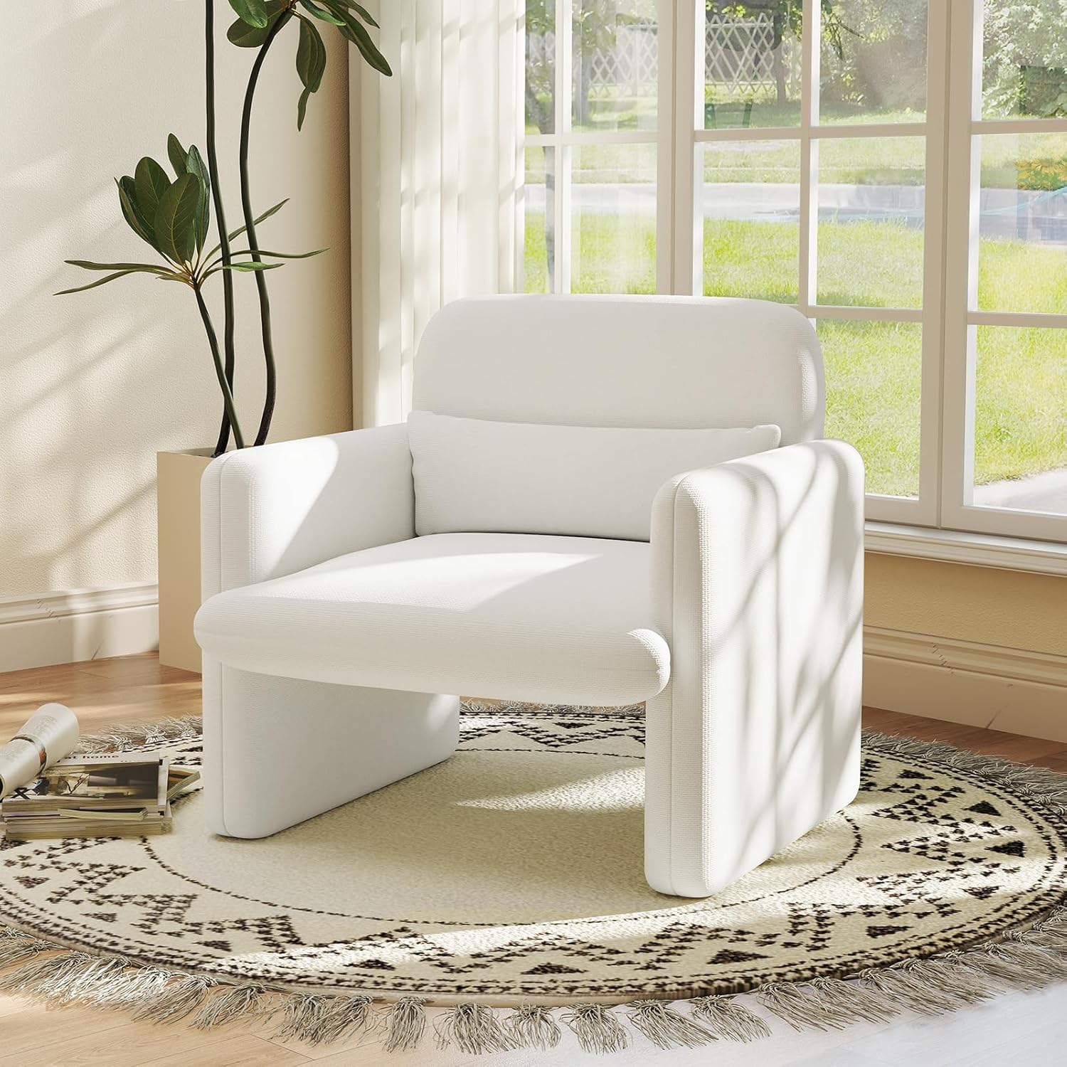KOMFOTT Chenille Accent Chair