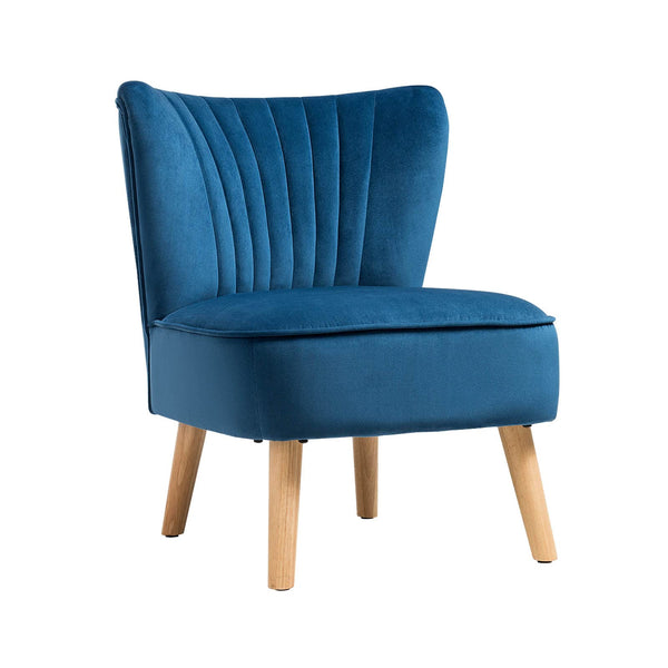 KOMFOTT Upholstered Accent Chair (Blue)