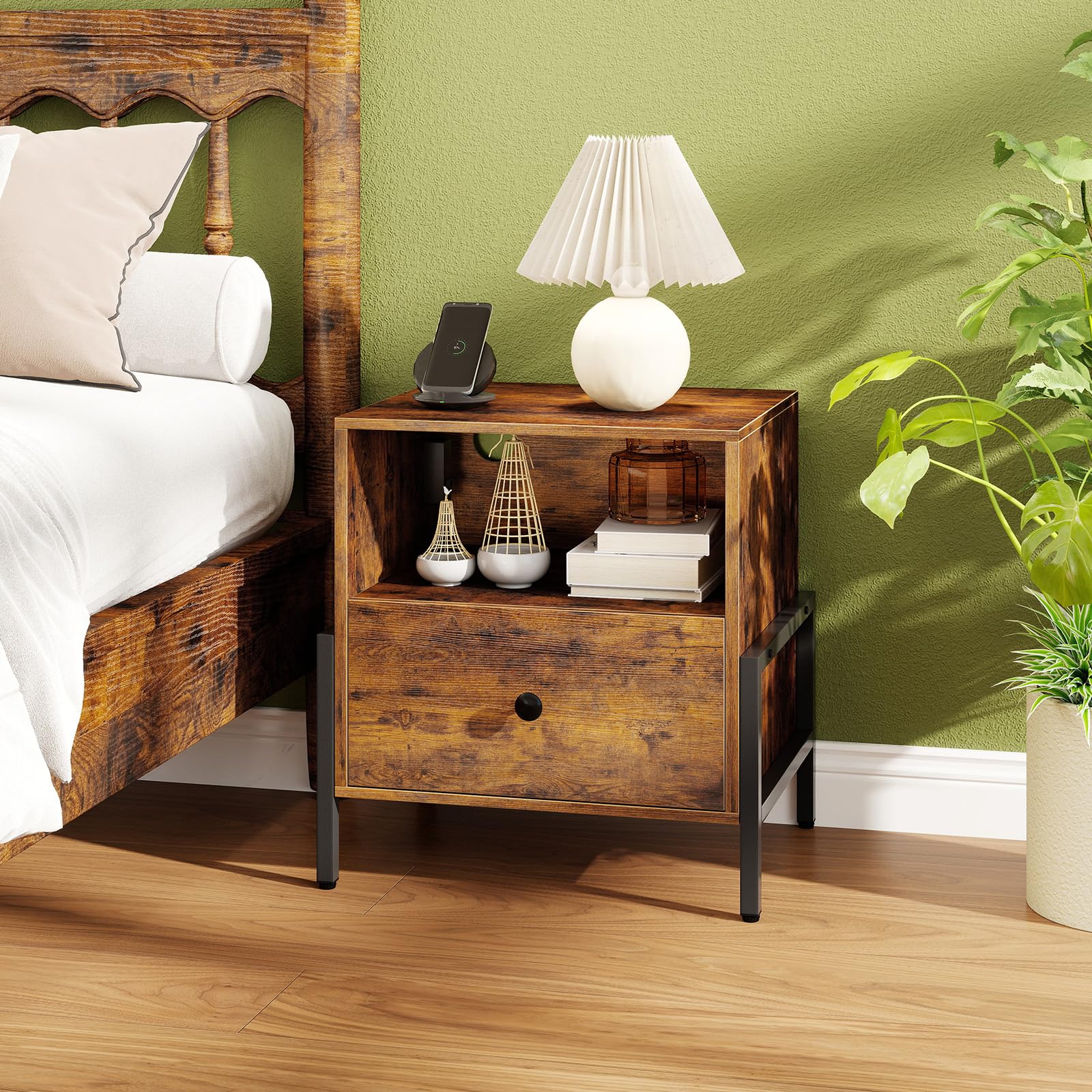 KOMFOTT Nightstand with Charging Station（1/2）