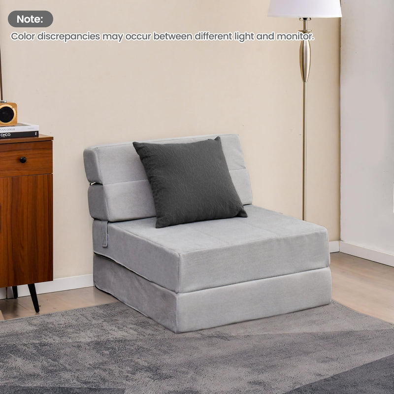 KOMFOTT Tri Folding Sofa Bed, Convertible Sleeper Chair Bed