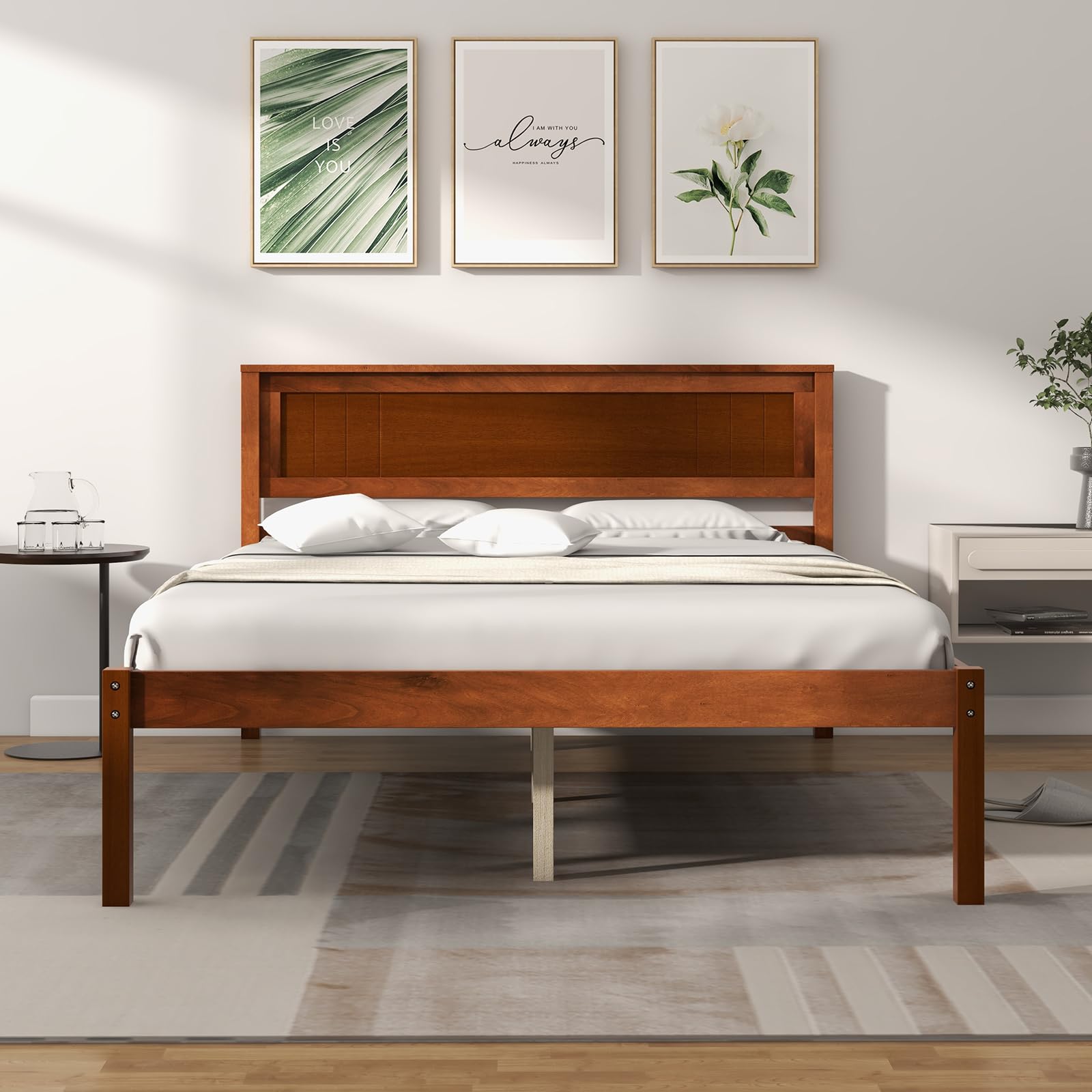 【国産檜使用】コンフォート60用全面床板【2枚セット】 Pine Wood Platform Bed Frame with Headboard | KOMFOTT