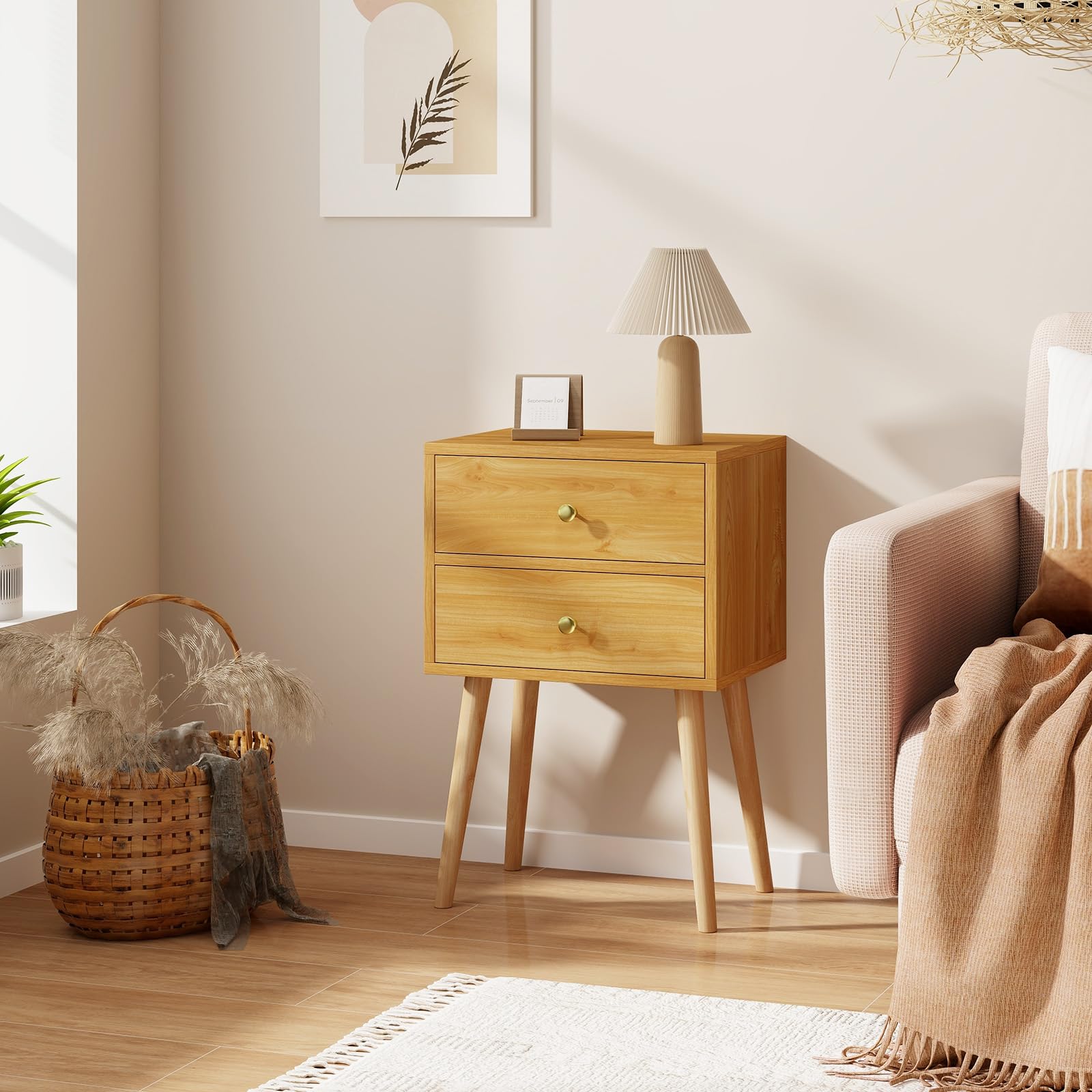 KOMFOTT Nightstand with 2 Drawers（1/2）