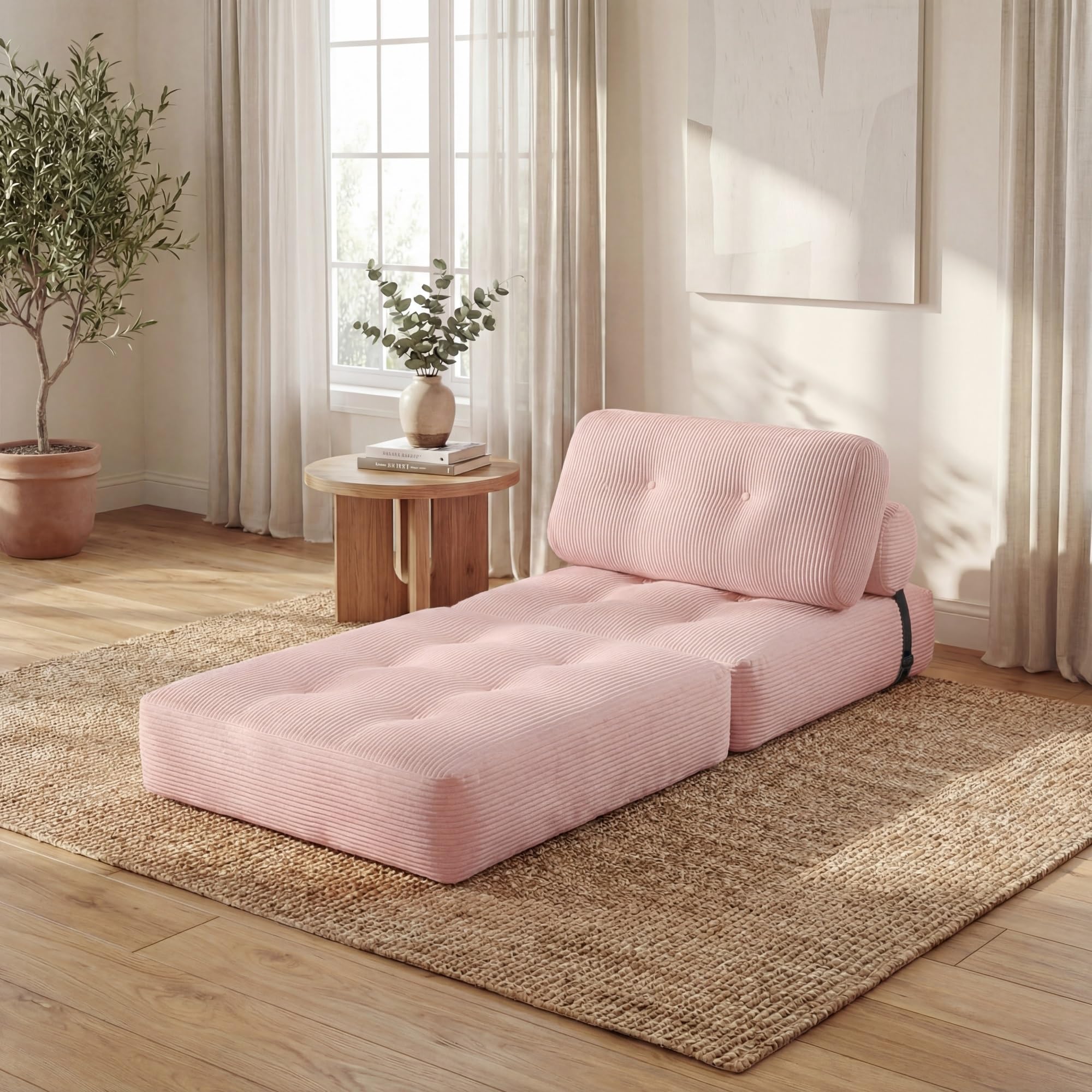 KOMFOTT Convertible Folding Sofa Bed with Pillow