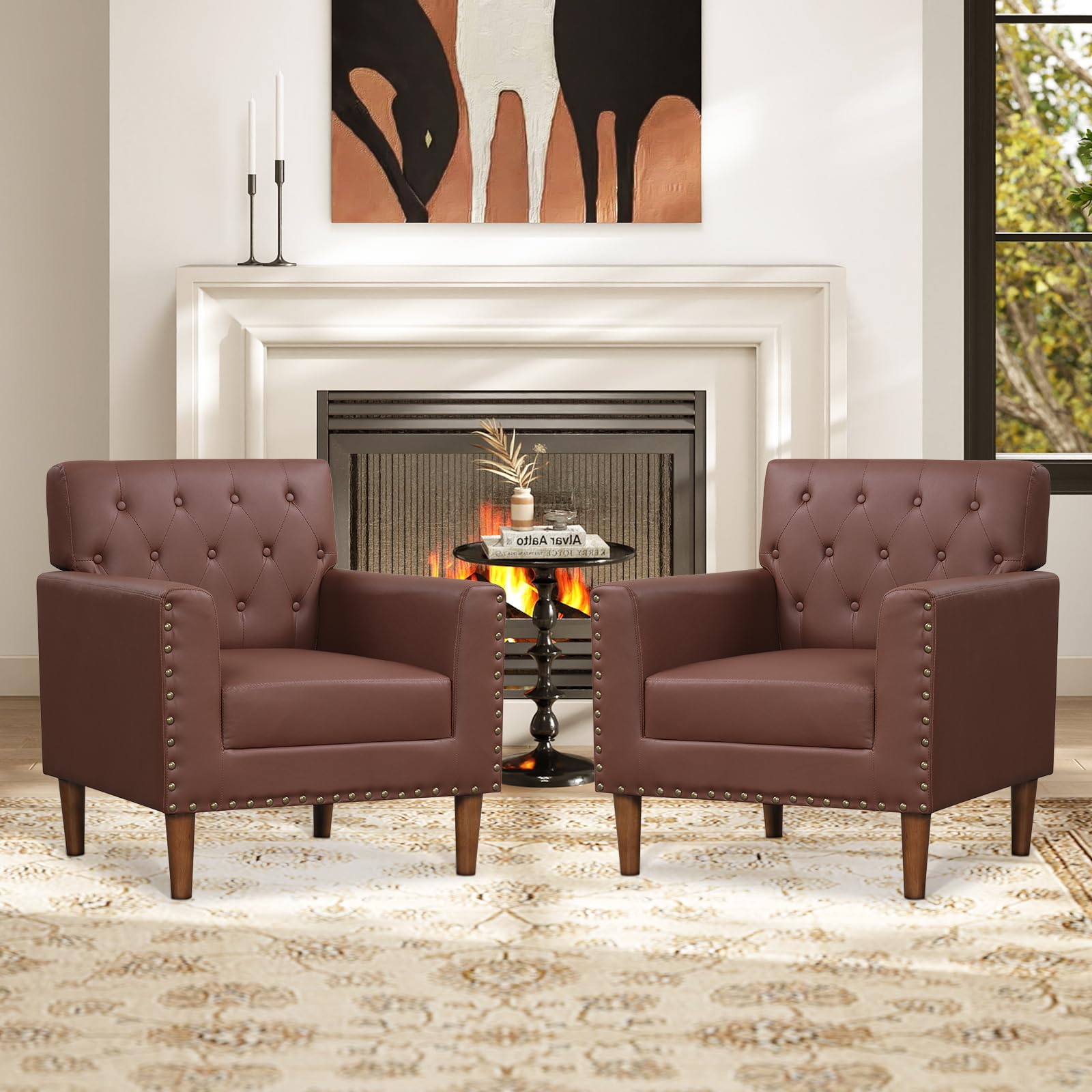 KOMFOTT Mid Century Modern Accent Chair