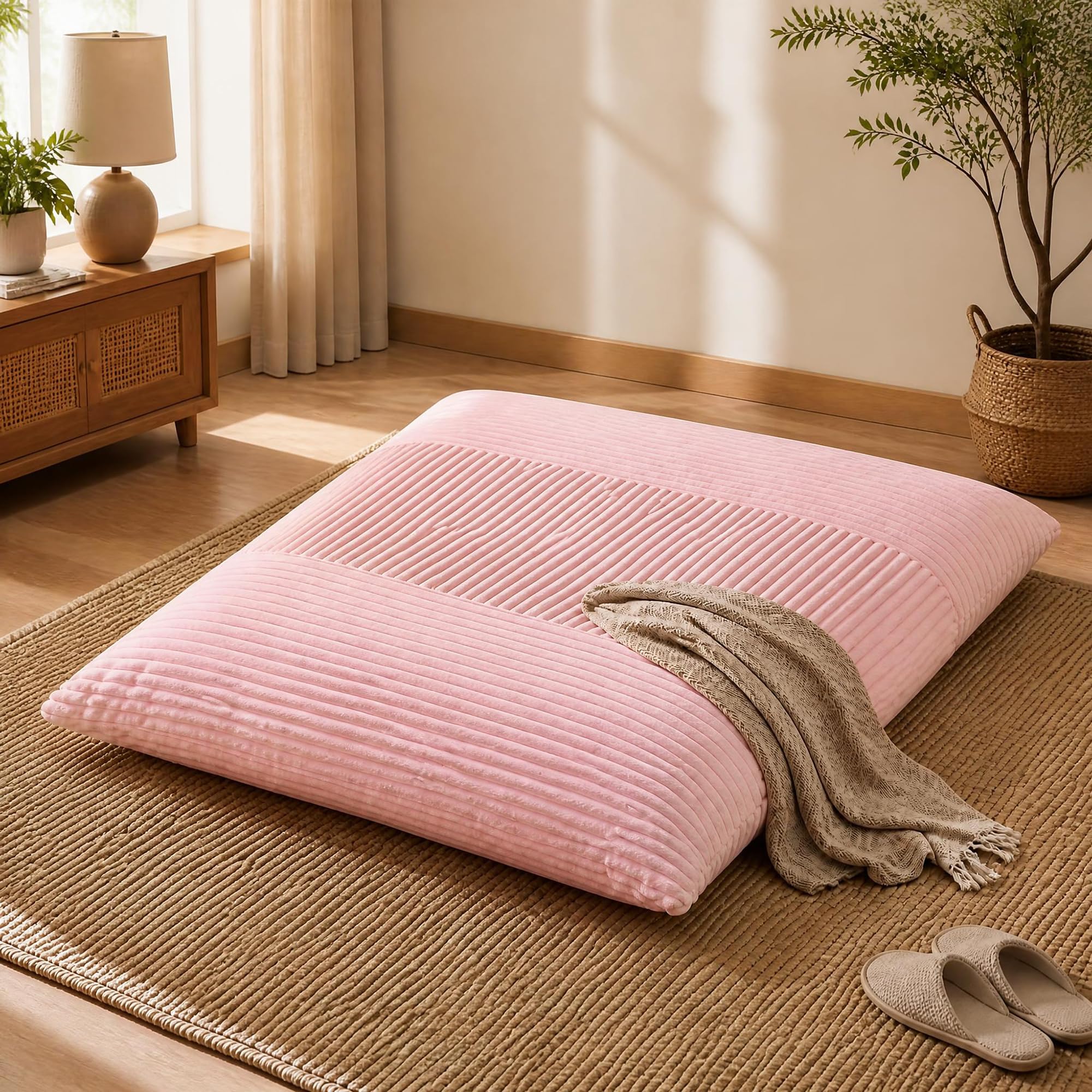 KOMFOTT 3-in-1 Bean Bag Chair Floor Sofa Bed for Adults(73" x 53")