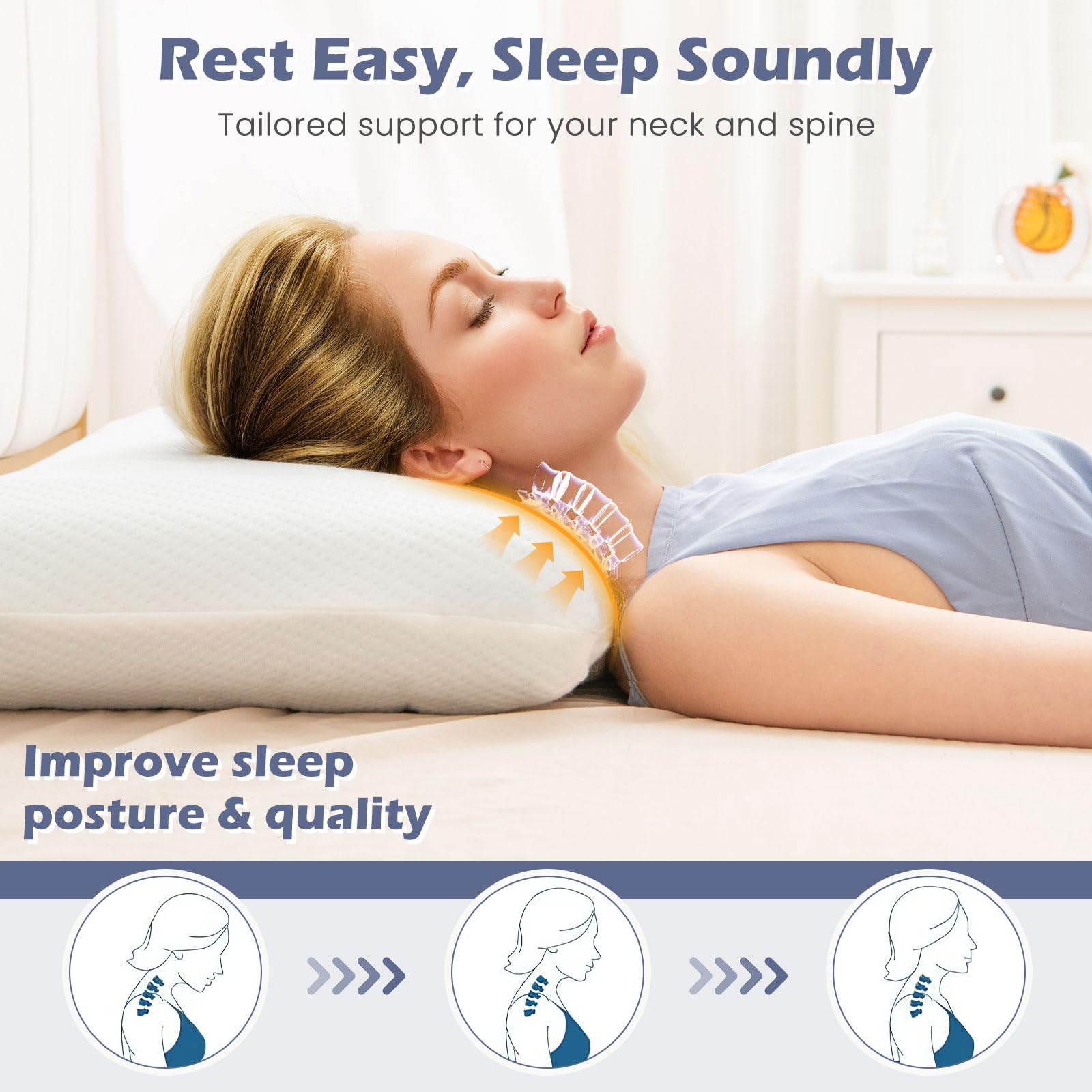 KOMFOTT Charcoal Memory Foam Pillows Set of 2（Charcoal Memory Foam）
