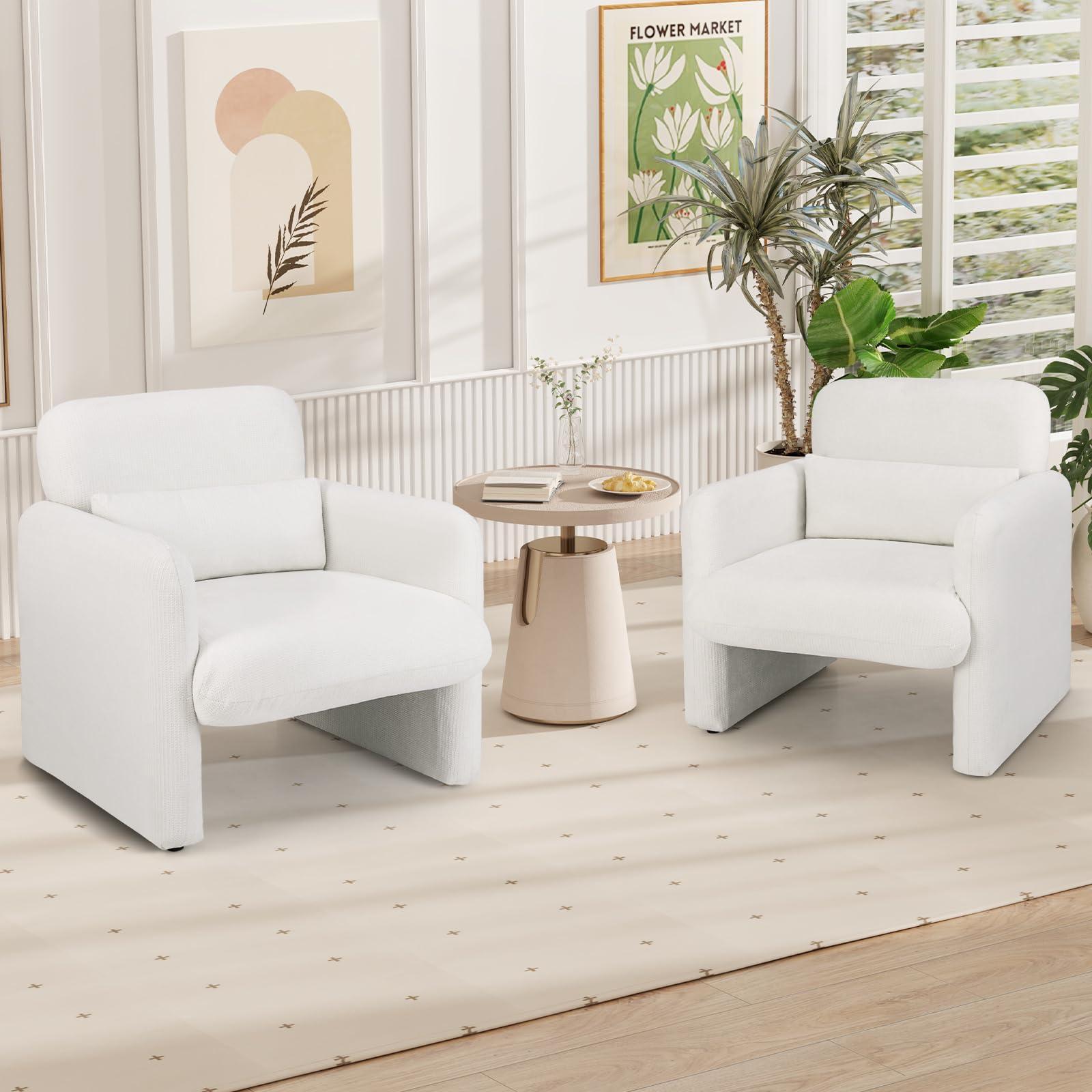 KOMFOTT Chenille Accent Chair