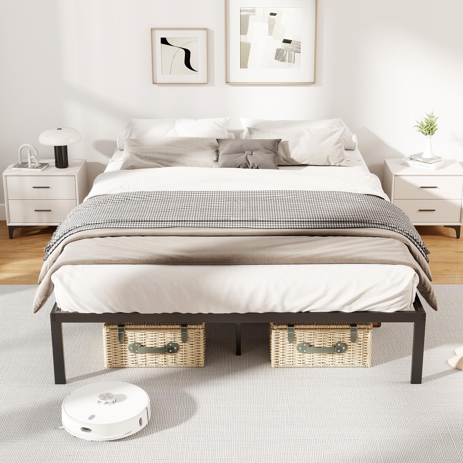 KOMFOTT Full Size Metal Bed Frame