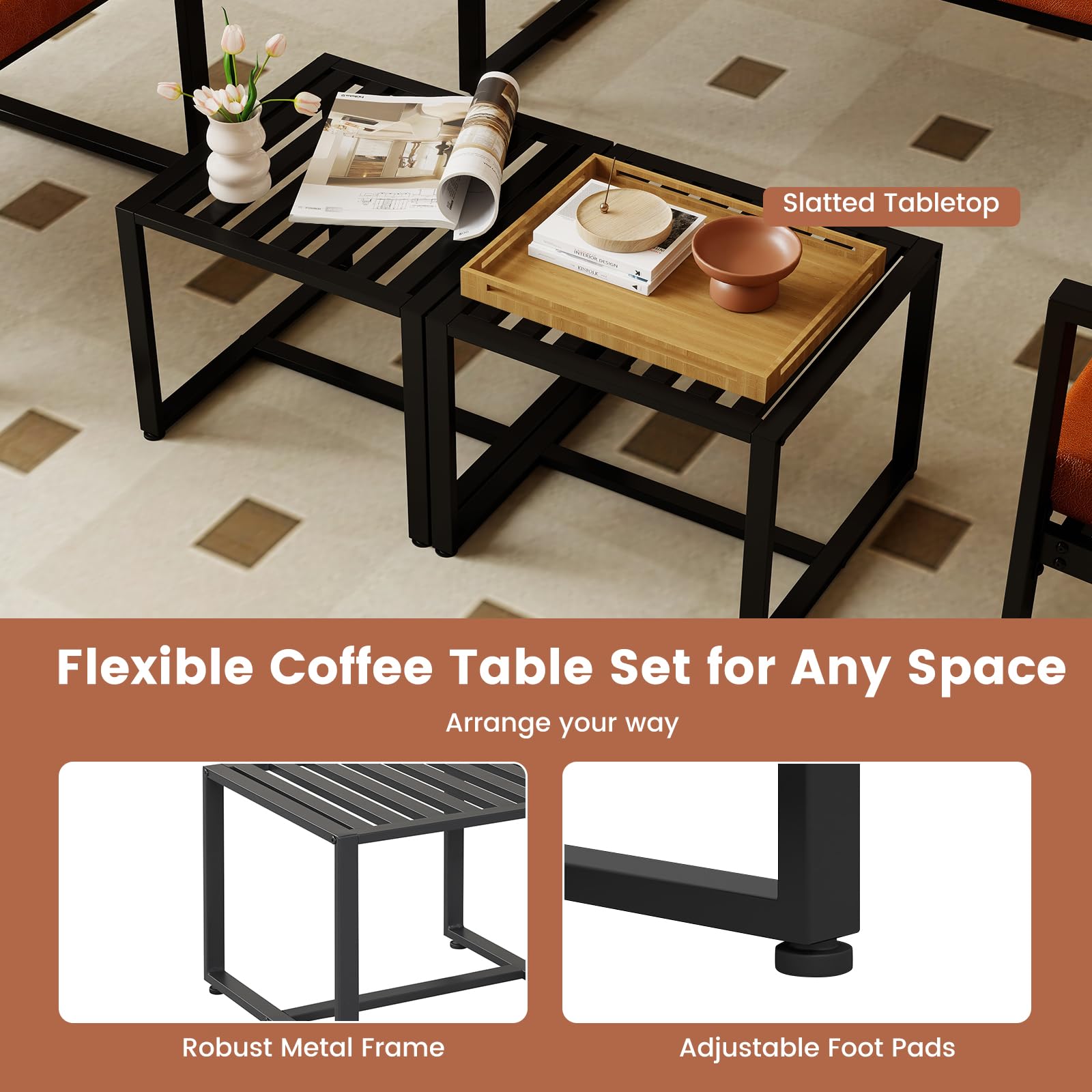 KOMFOTT Set of 2 Outdoor Side Tables