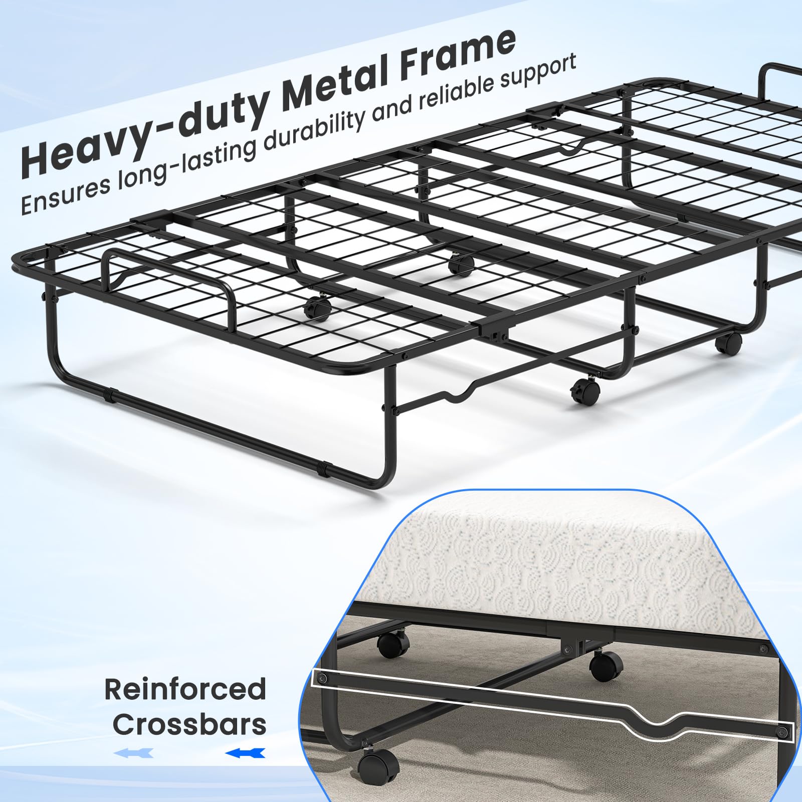 KOMFOTT Folding Bed with Mattress（Twin）