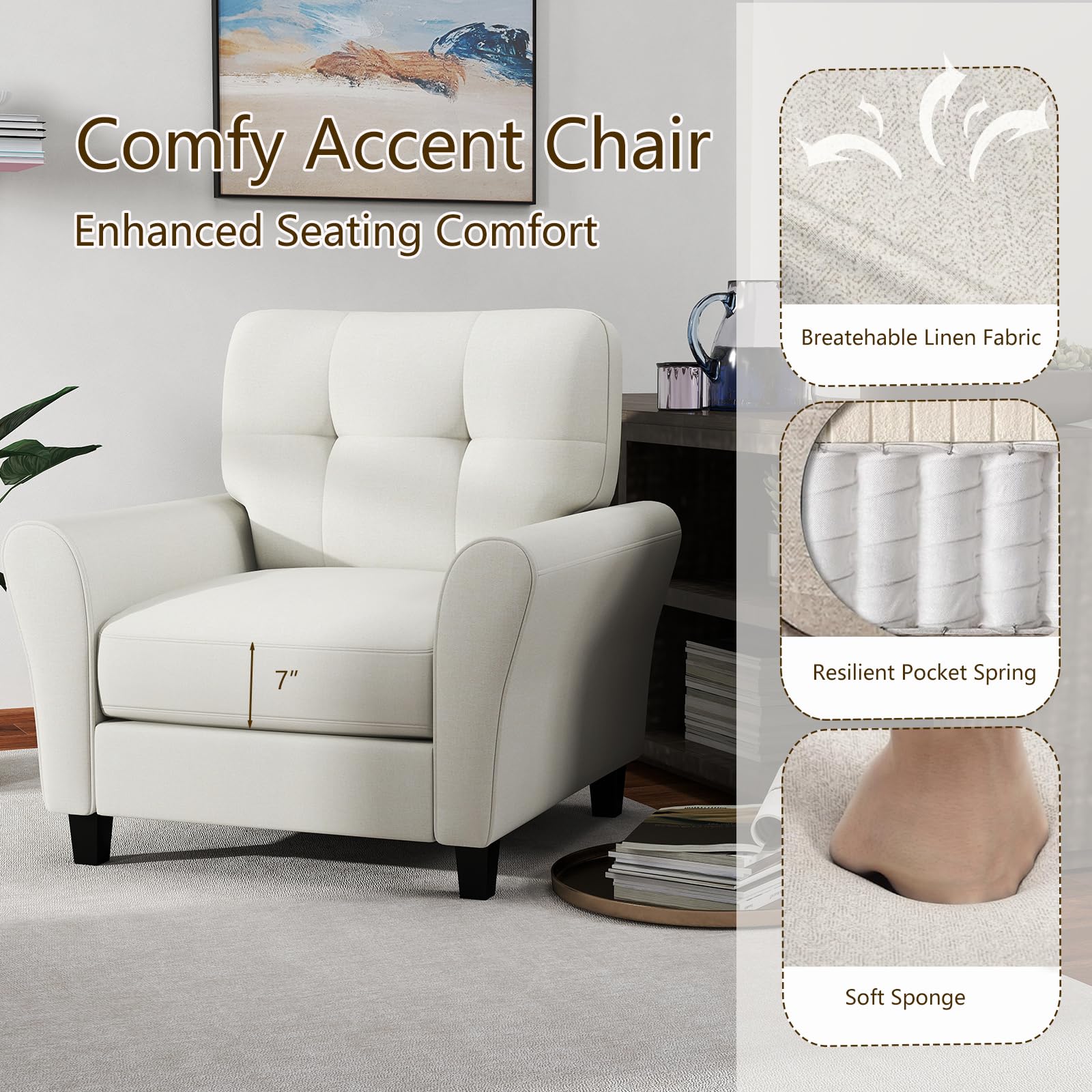 KOMFOTT Upholstered Accent Chair