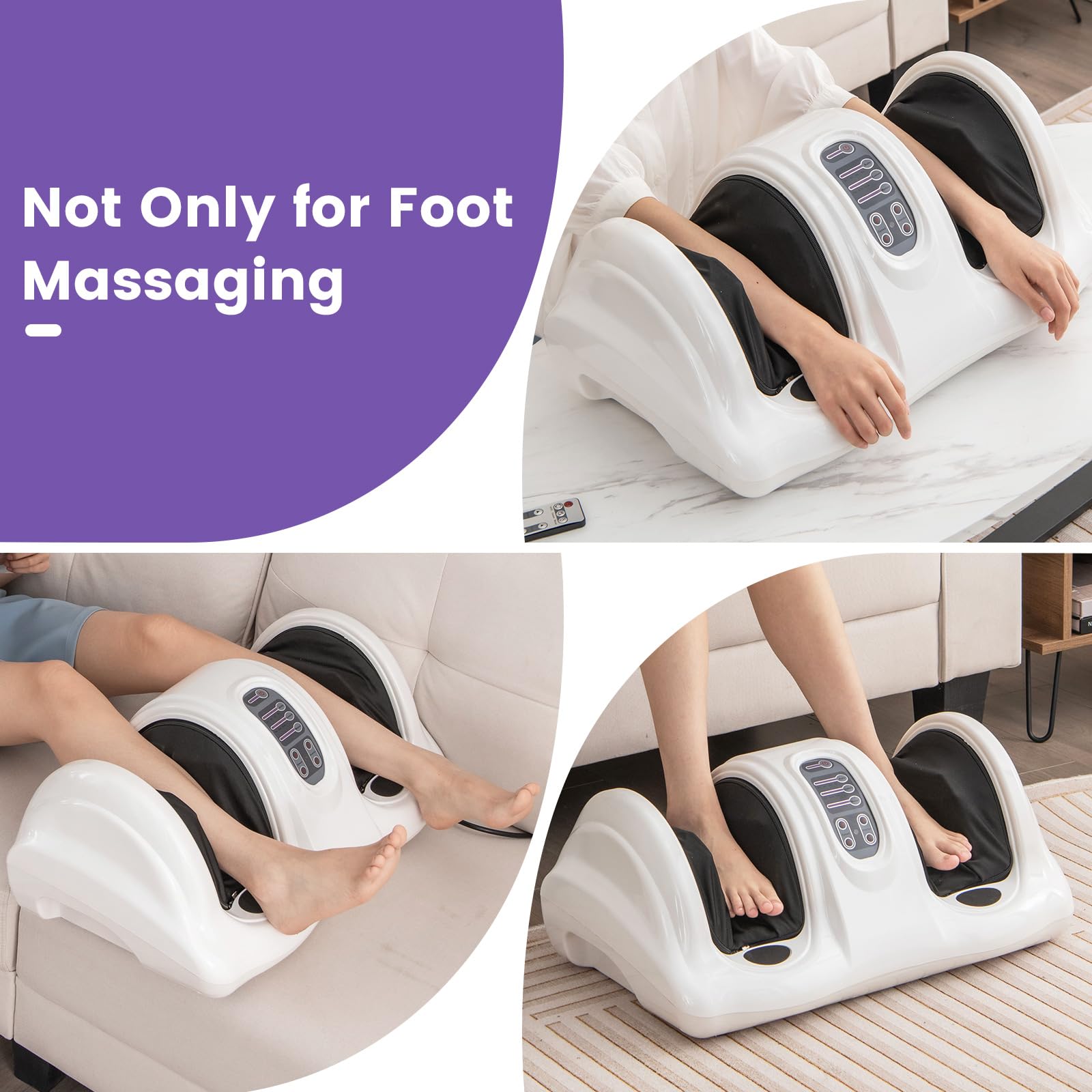 Electric Shiatsu Foot Massager w/ Remote - Komfott