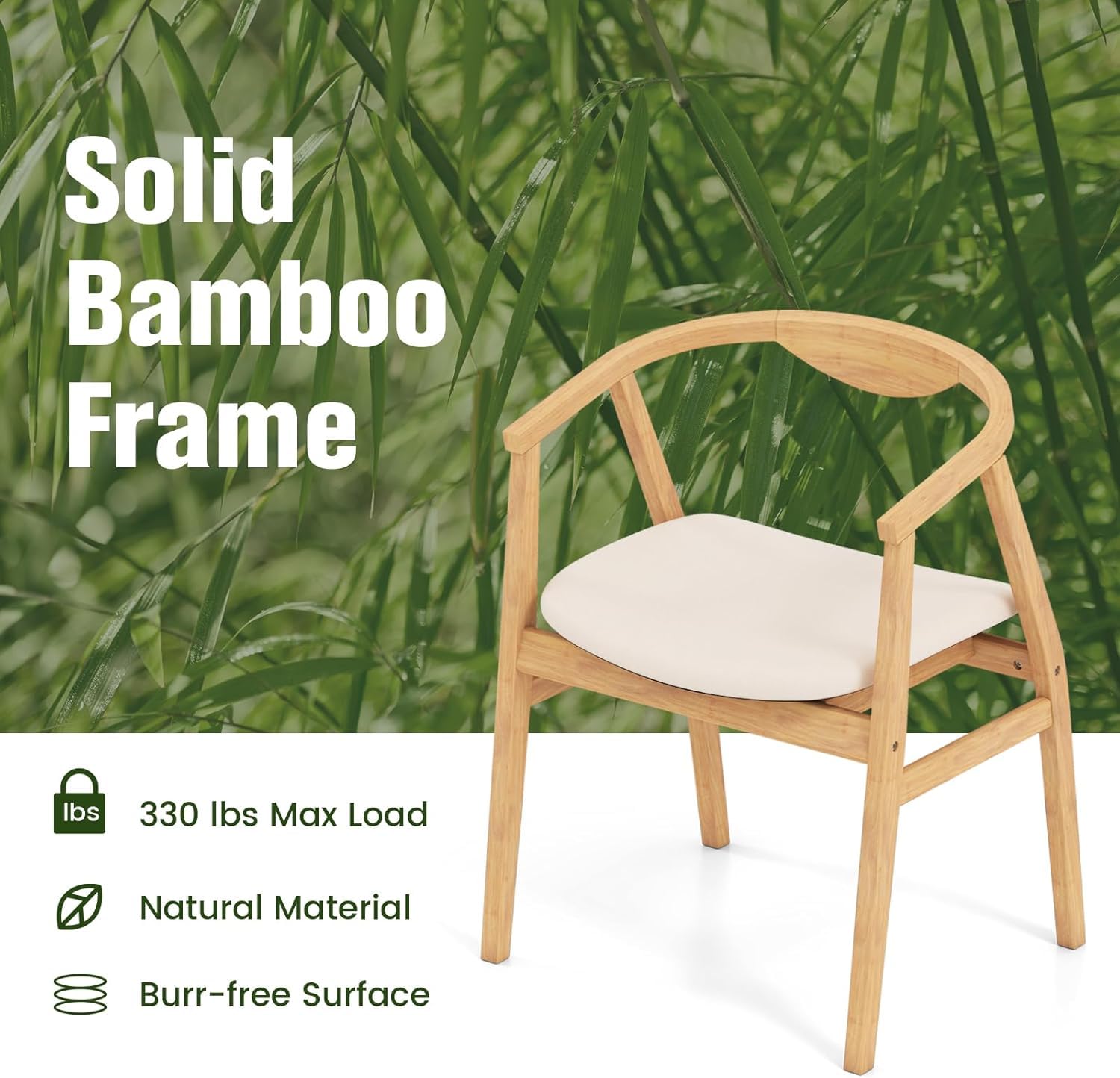 KOMFOTT Bamboo Accent Chair(1/2)