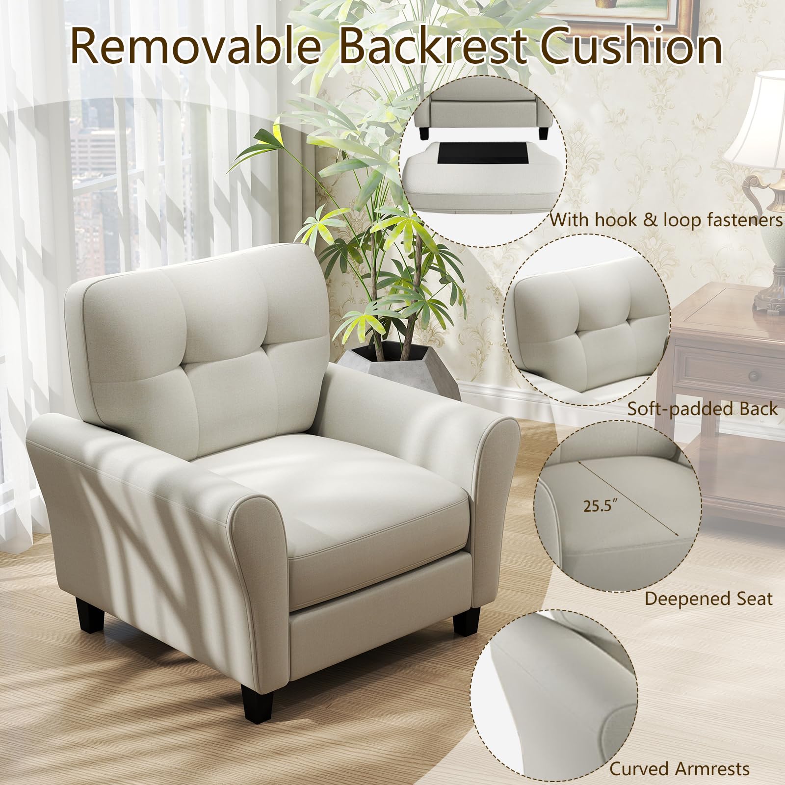 KOMFOTT Upholstered Accent Chair