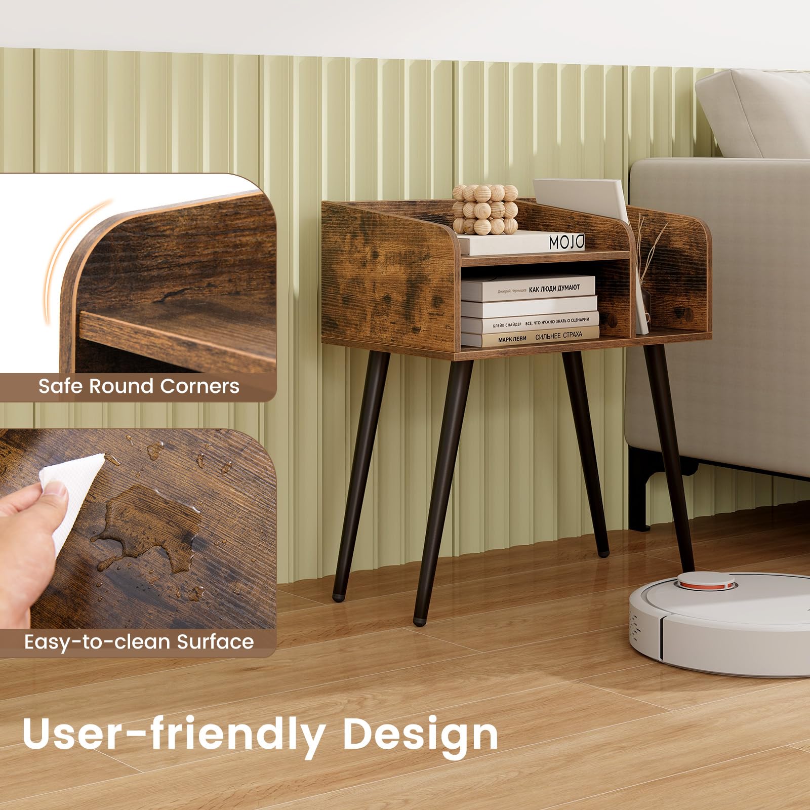 KOMFOTT Nightstand with Open Shelves（1/2）