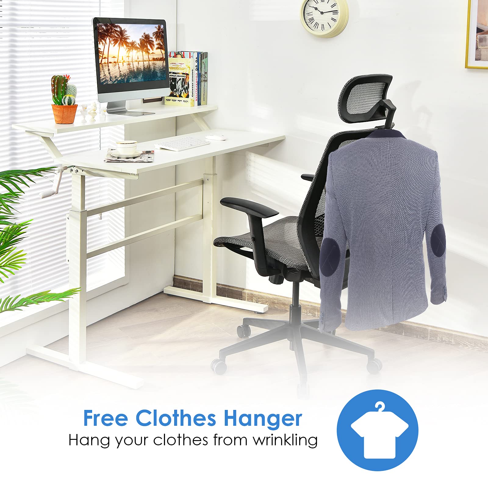 KOMFOTT Ergonomic Office Chair, Mesh Desk Chair Back Support with Adjustable Headrest