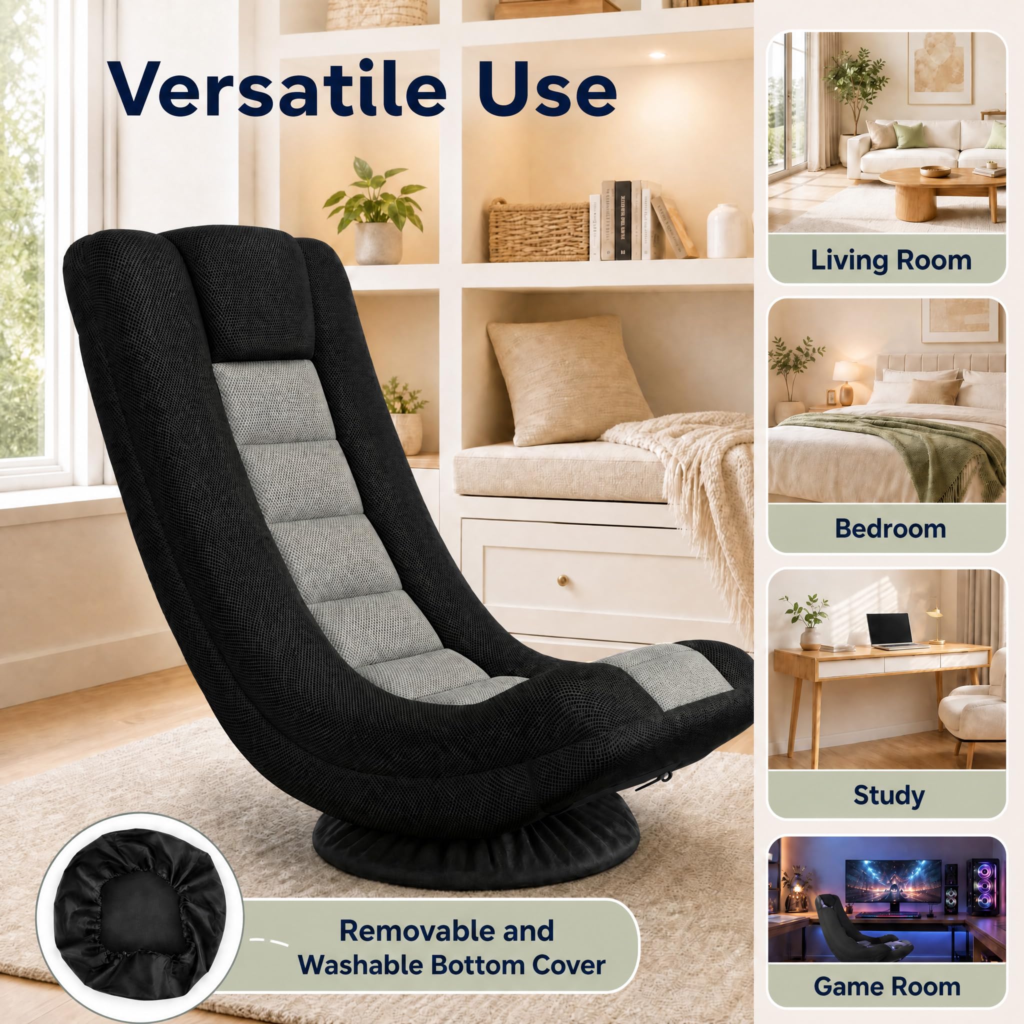 KOMFOTT 360° Swivel Floor Gaming Chair