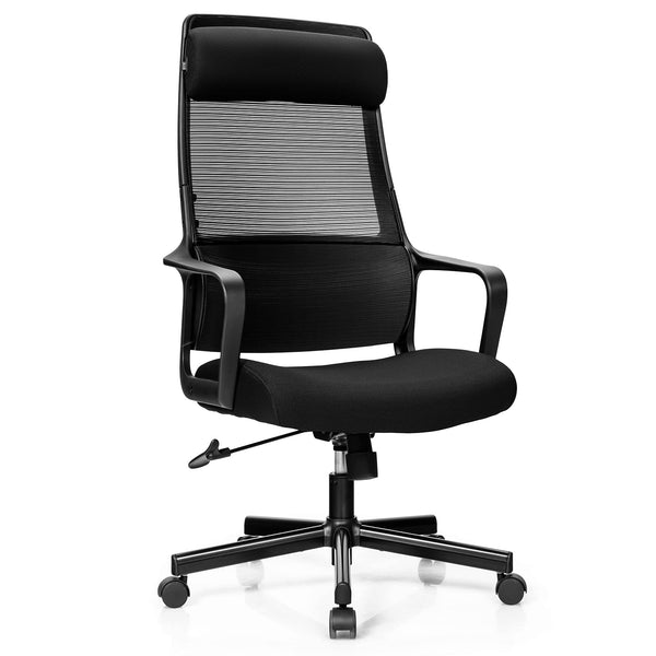 High Back Mesh Heating Headrest and Lumbar Support Armrest, Ergonomic Computer, Executive Task Home Office Desk Chairs