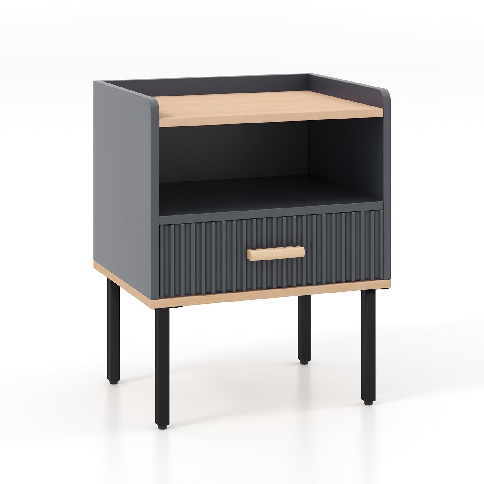 KOMFOTT Modern Nightstand with Drawer