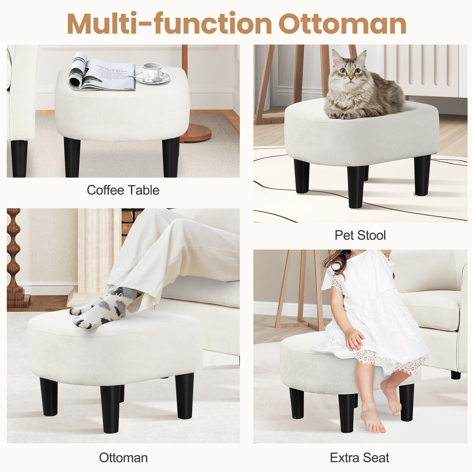 KOMFOTT Accent Chair with Ottoman