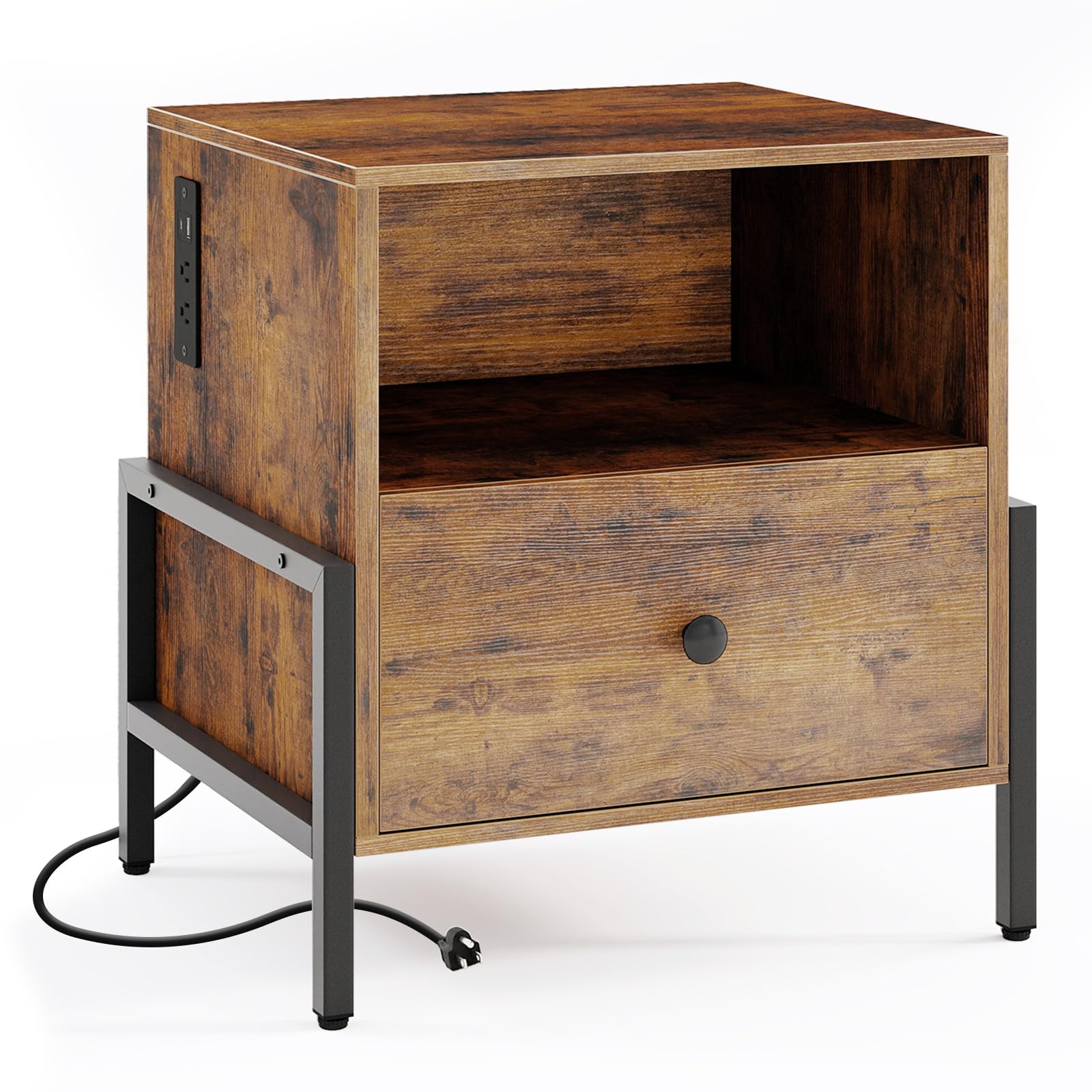 KOMFOTT Nightstand with Charging Station（1/2）