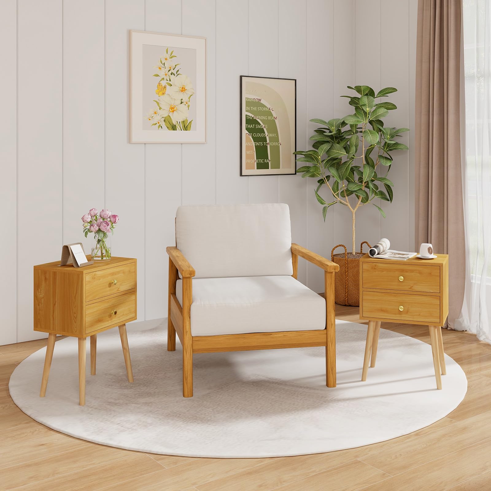 KOMFOTT Nightstand with 2 Drawers（1/2）
