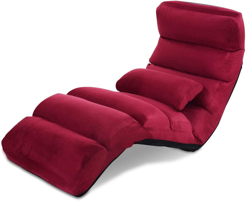 Multifunctional Usage Folding Lazy Sofa Chair W/Pillow