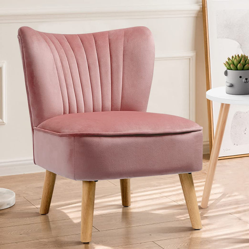 KOMFOTT Upholstered Accent Chair (Pink)