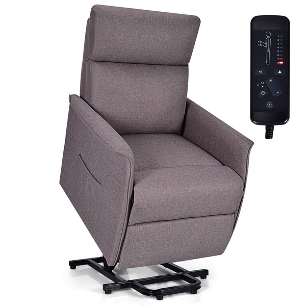 Komfott Power Lift Massage Recliner Chair for Elderly, Soft Warm Fabric Sofa