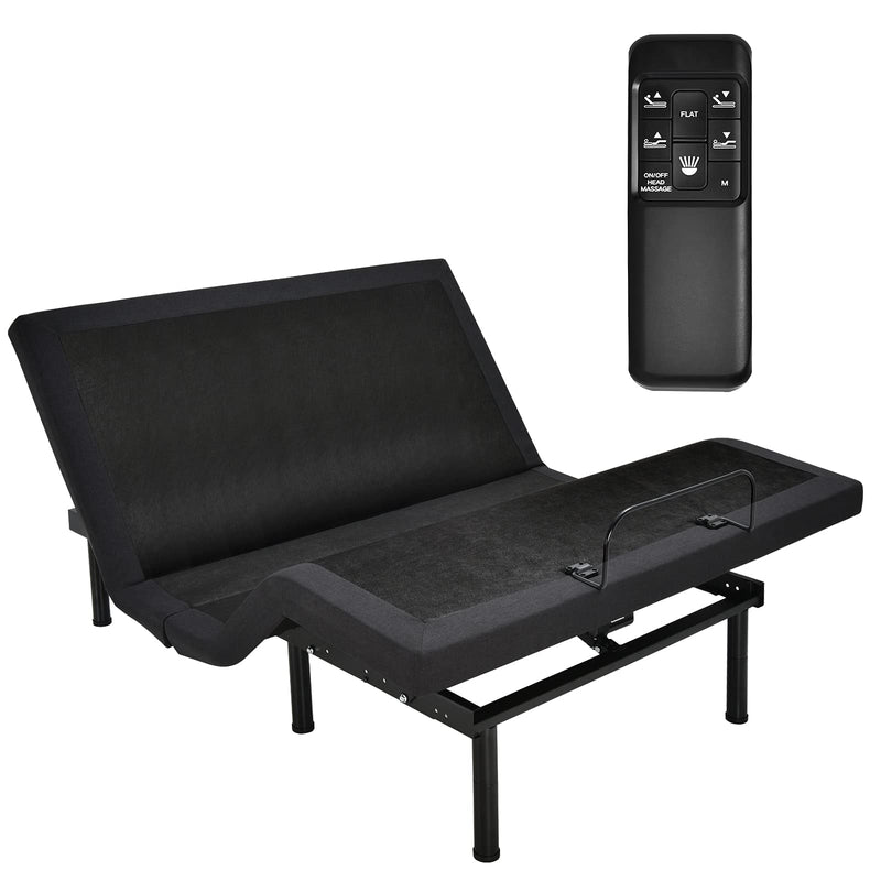 Komfott Adjustable Bed Base with Massage, Wireless Zero Gravity Bed Base Frame