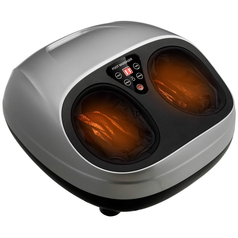 Shiatsu Foot Massager w/Deep Kneading Rolling Air Compression Built-in Heat Function
