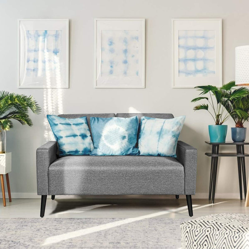 Modern Gray 55" Upholstered Sofa Couch for Living Room