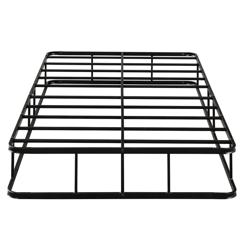 KOMFOTT Low Profile Platform Bed Frame Twin Size - 9 Inches Metal Bed Slat Platform Mattress Foundation with Storage