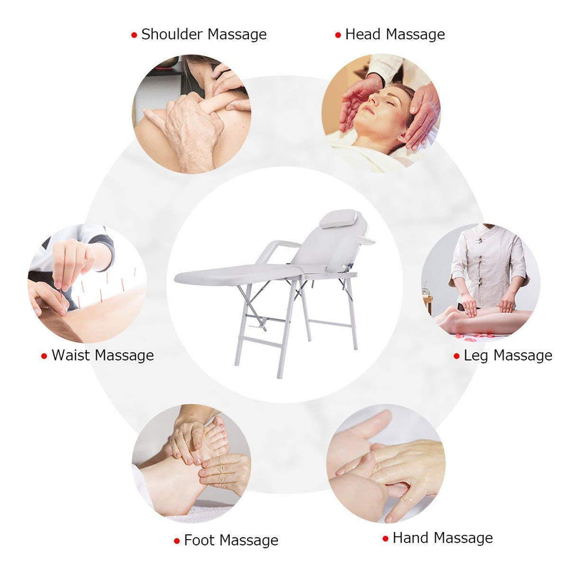 73 Inch Adjustable Massage Tattoo Chair for Salon Beauty Spa