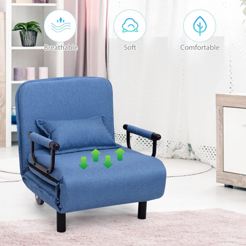 Convertible Chair Bed w/5-Position Adjustable Backrest - KOMFOTT