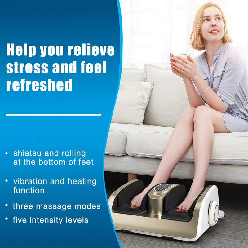 360° Support Bar 3D Electric Foot Massager Machine for Neuropathy Pain