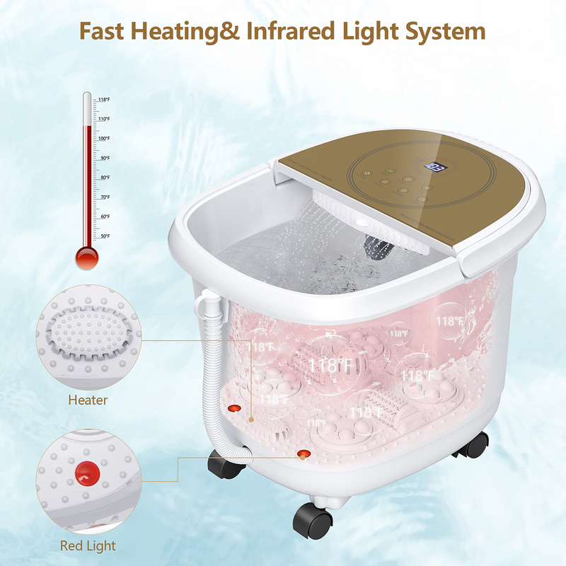 Foot Spa Bath Massager Pedicure Spa Tub with Heat for Relieving Fatigue