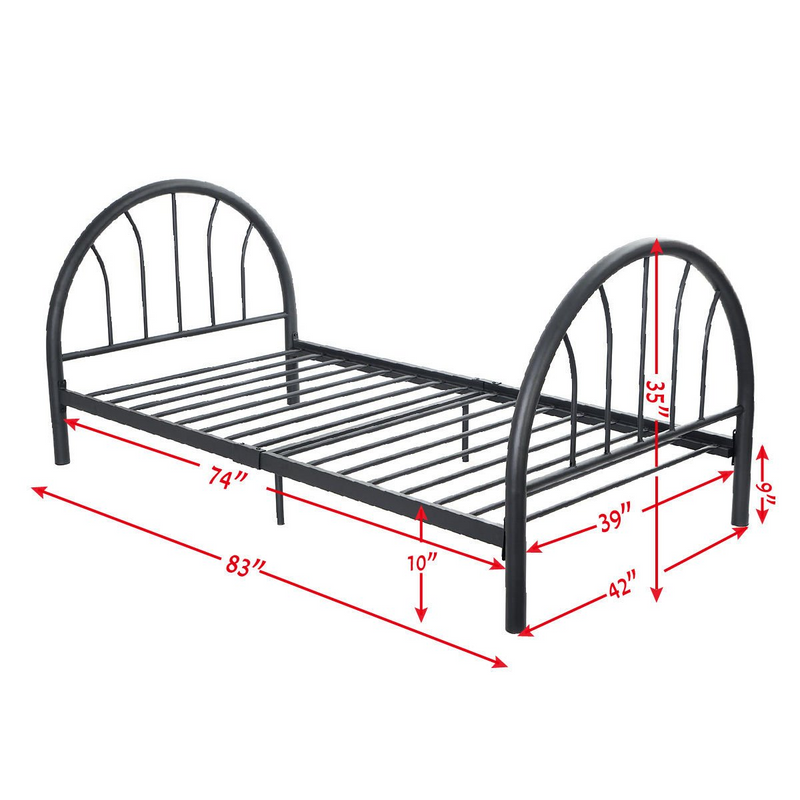 83"x42"x35" Metal Bed Platform Frame