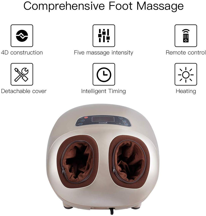Air Compression Foot Massager with 5 Massage Modes Fit for Big Feet