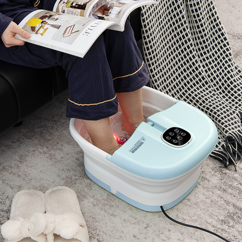 Foot Bath Spa w/Heat and Massage | Collapsible Foot Spa Tub